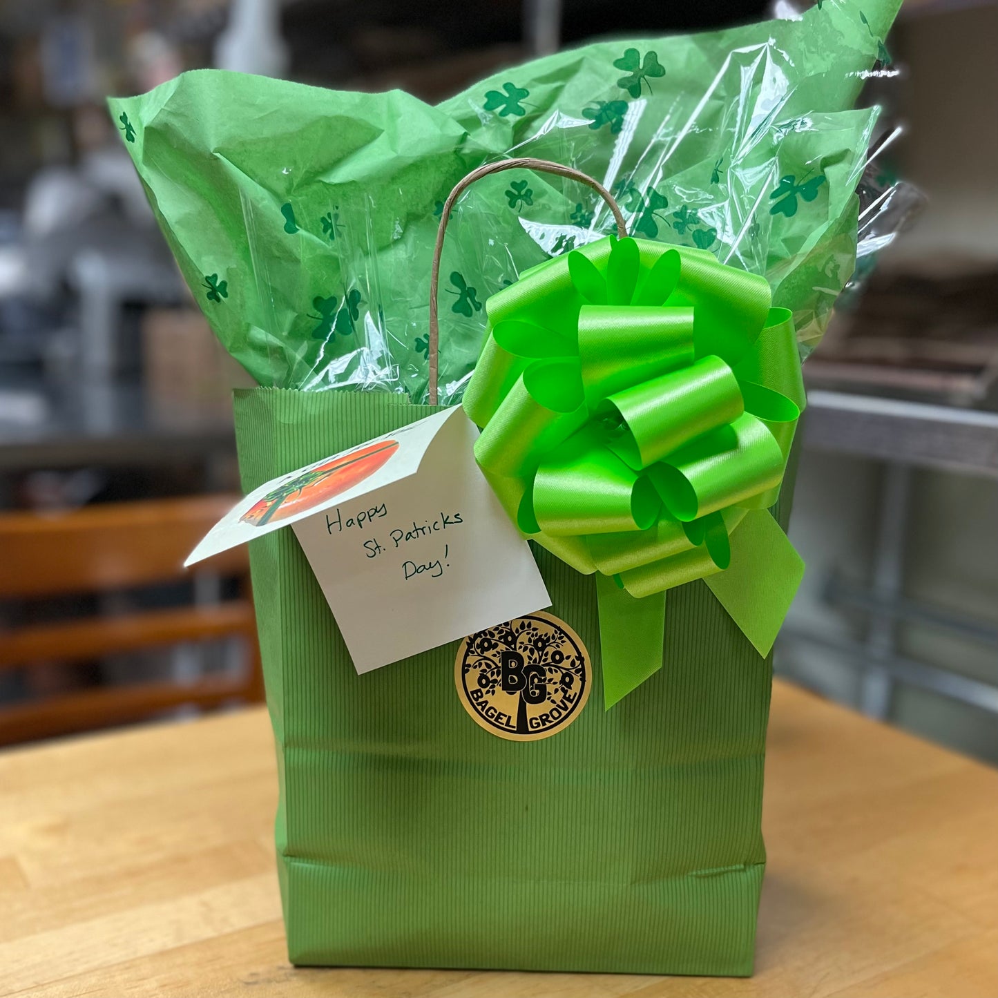 St. Patty's Day Bagel Gift Bag
